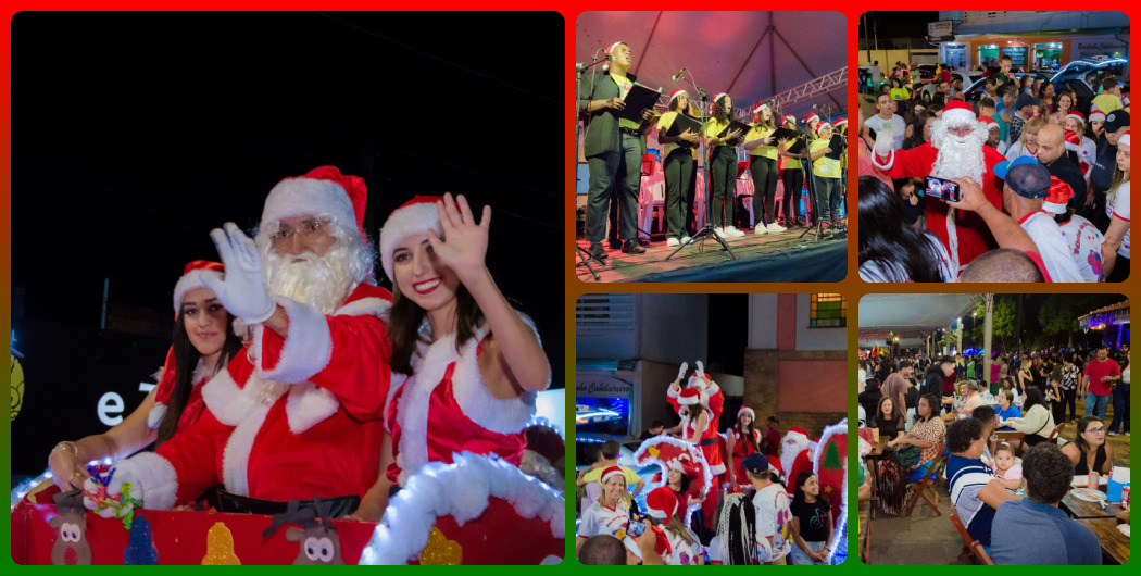 Música, cores e espírito natalino marcam a abertura do “ Natal de Luzes e Sons de Ibaté”